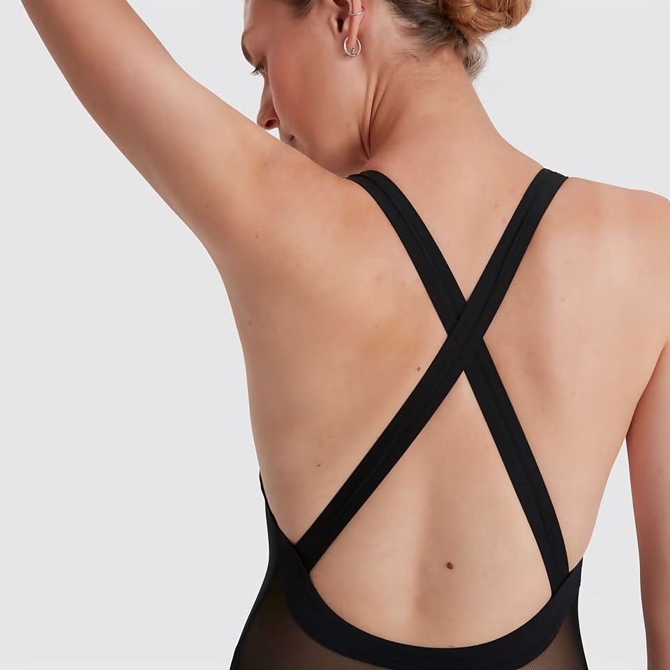 TRAJE BAÑO NATACIÓN MUJER SPEEDO ECO ENDURANCE+ POWER NEGRO - 8