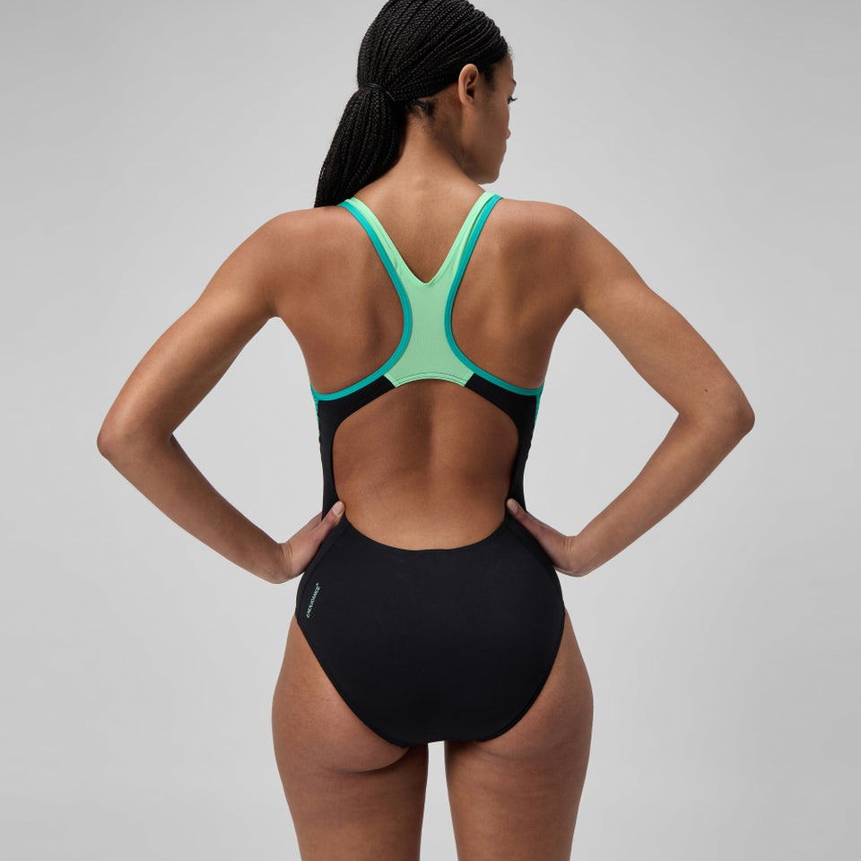 TRAJE BAÑO NATACIÓN MUJER SPEEDO PLACEMENT LANEBACK TURQUESA - 7