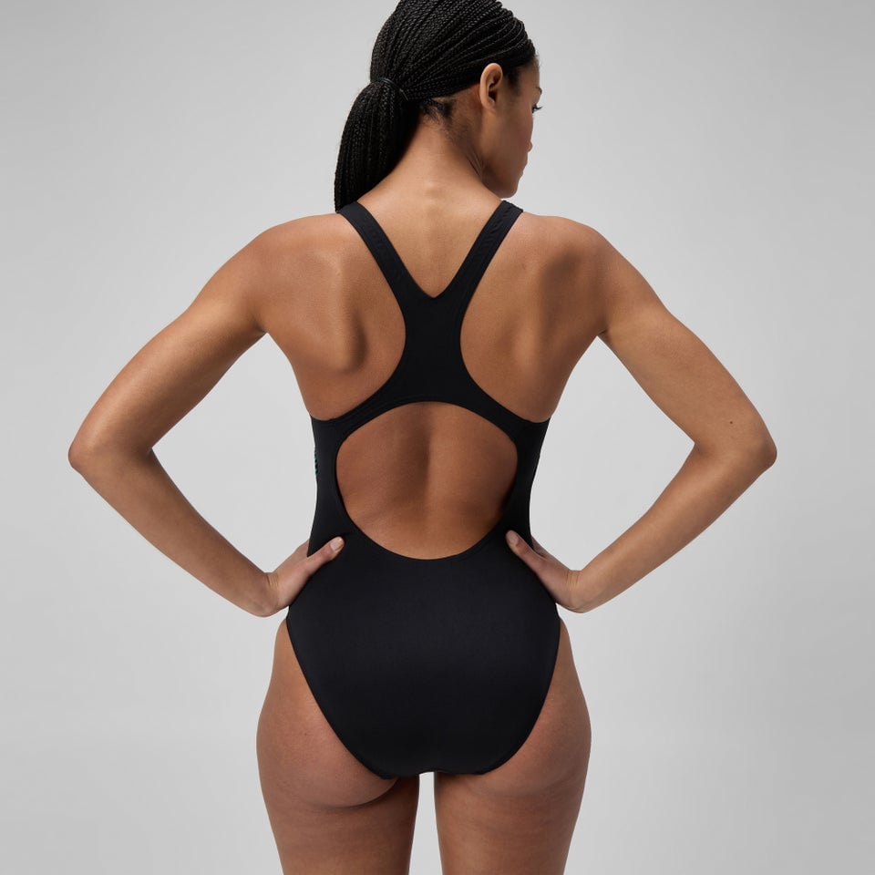 TRAJE BAÑO NATACIÓN MUJER SPEEDO MEDALIST PRINTED NEGRO - 7