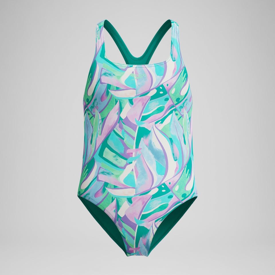 TRAJE BAÑO NATACIÓN SPEEDO MEDALIST PRINTED VERDE - 1