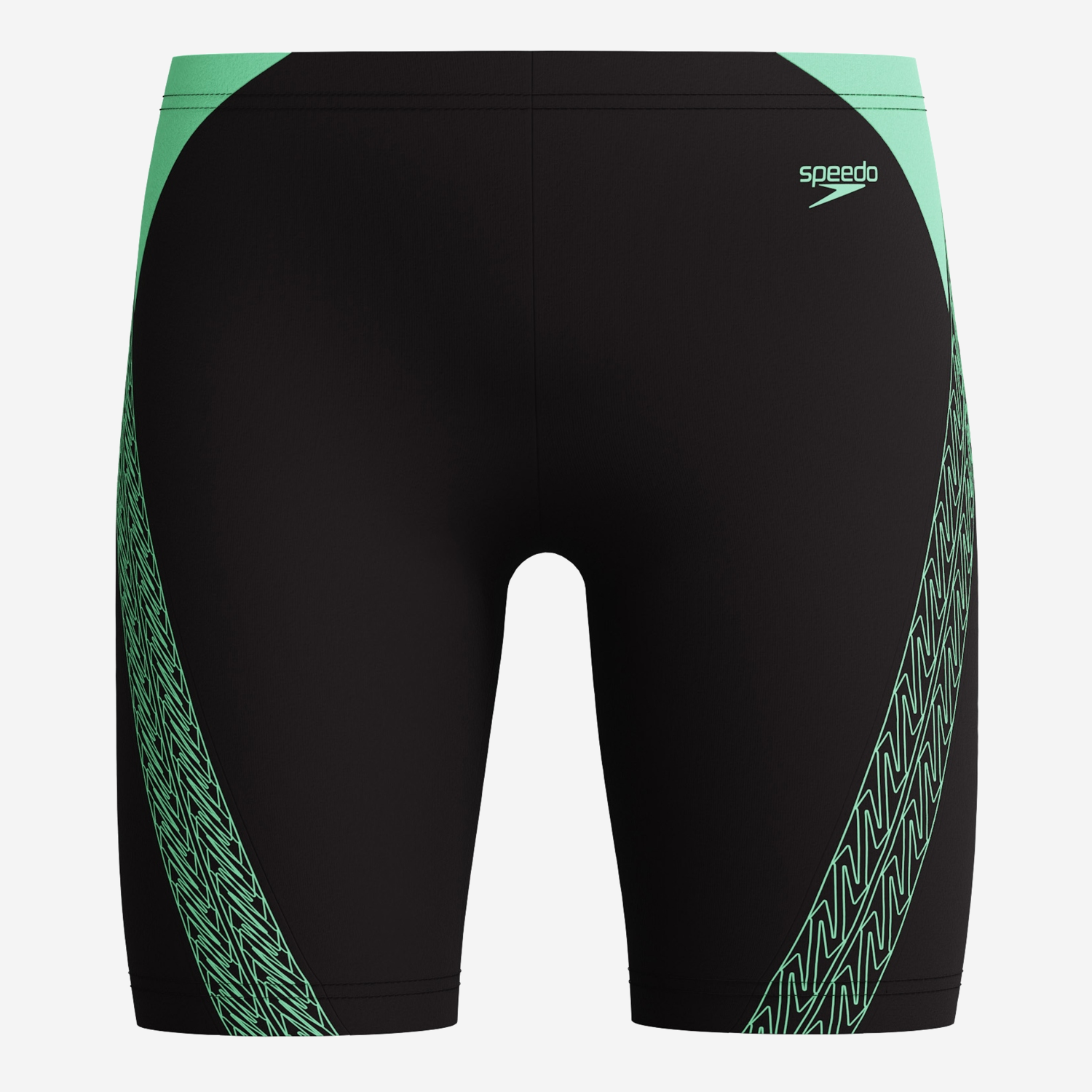 TRAJE BAÑO NATACIÓN NIÑO SPEEDO JAMMER HYPERBOOM SPLCE VERDE - 3