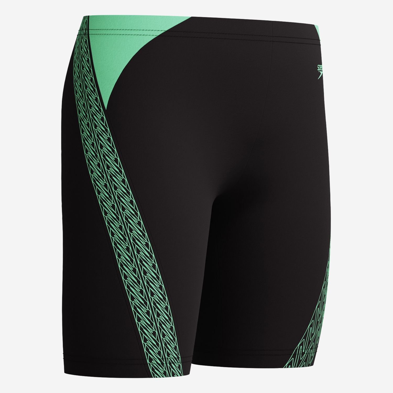 TRAJE BAÑO NATACIÓN NIÑO SPEEDO JAMMER HYPERBOOM SPLCE VERDE - 5