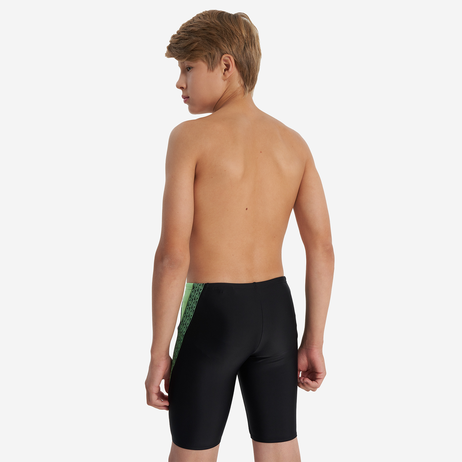 TRAJE BAÑO NATACIÓN NIÑO SPEEDO JAMMER HYPERBOOM SPLCE VERDE - 9
