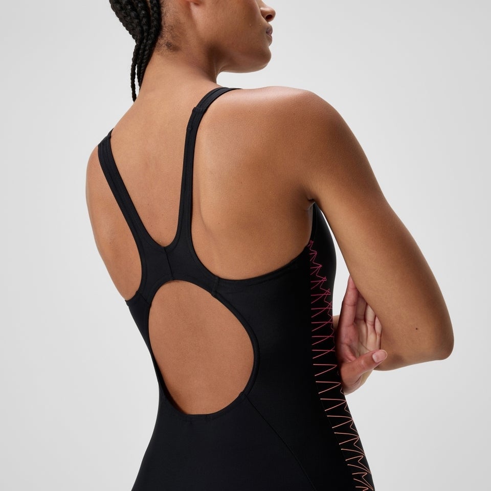 TRAJE BAÑO NATACIÓN MUJER SPEEDO PLACEMENT MUSCLEBACK NEGRO - 3