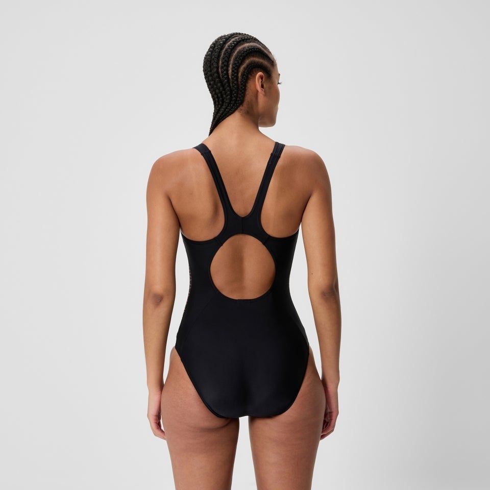 TRAJE BAÑO NATACIÓN MUJER SPEEDO PLACEMENT MUSCLEBACK NEGRO - 5
