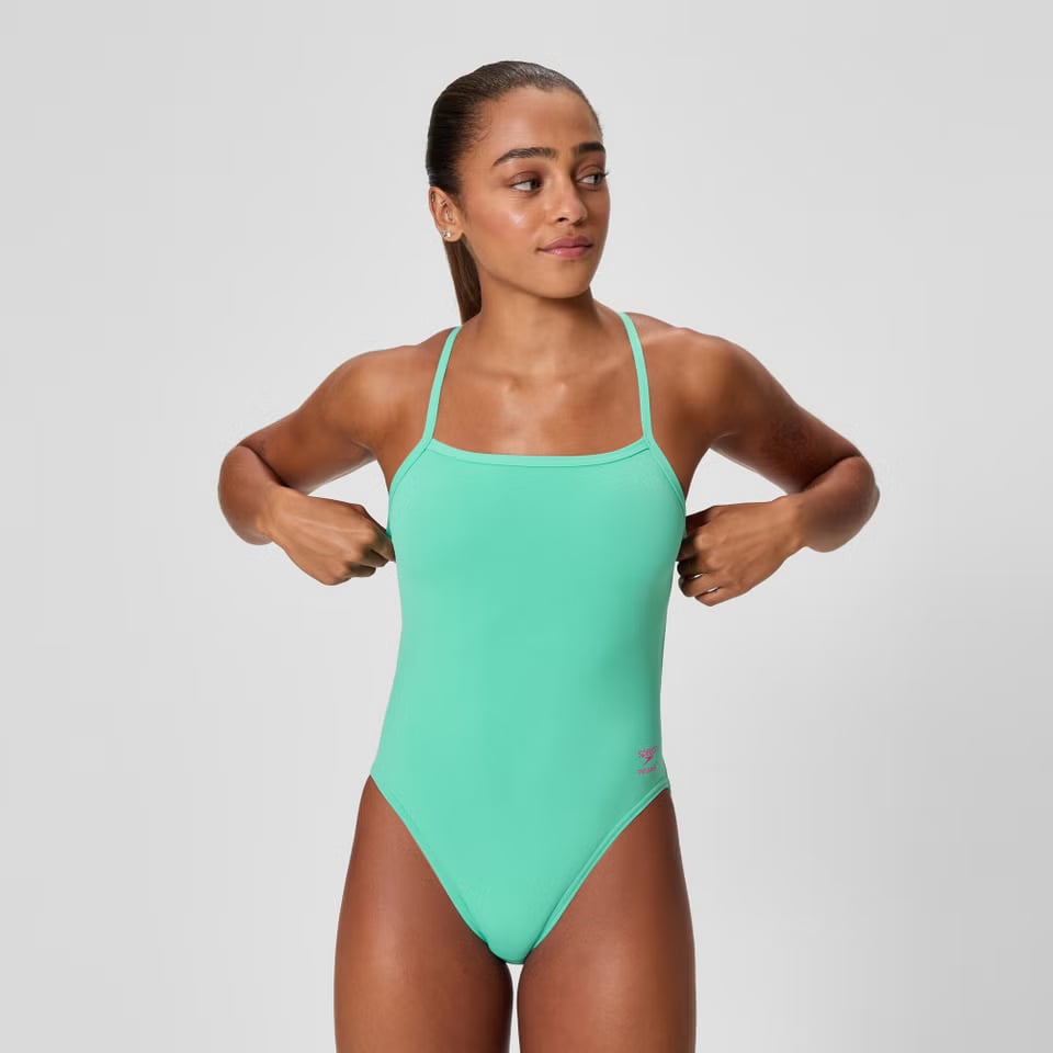 TRAJE BAÑO NATACIÓN MUJER SPEEDO CLUB TRAINING V-BACK 2.0 - 1
