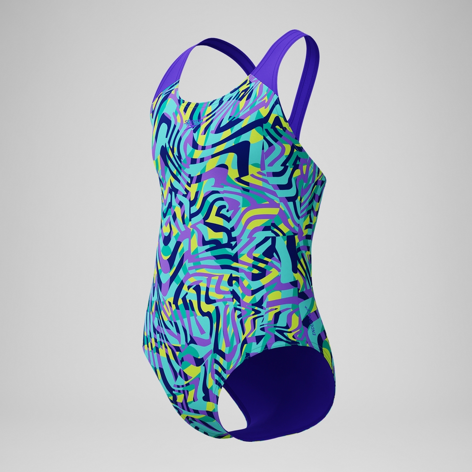TRAJE DE BAÑO SPEEDO ALLOVER SPLASHBACK PURPURA - 3