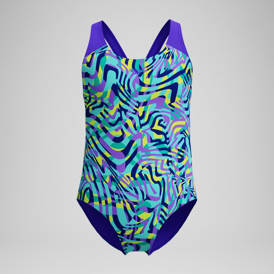 TRAJE DE BAÑO SPEEDO ALLOVER SPLASHBACK PURPURA - 5