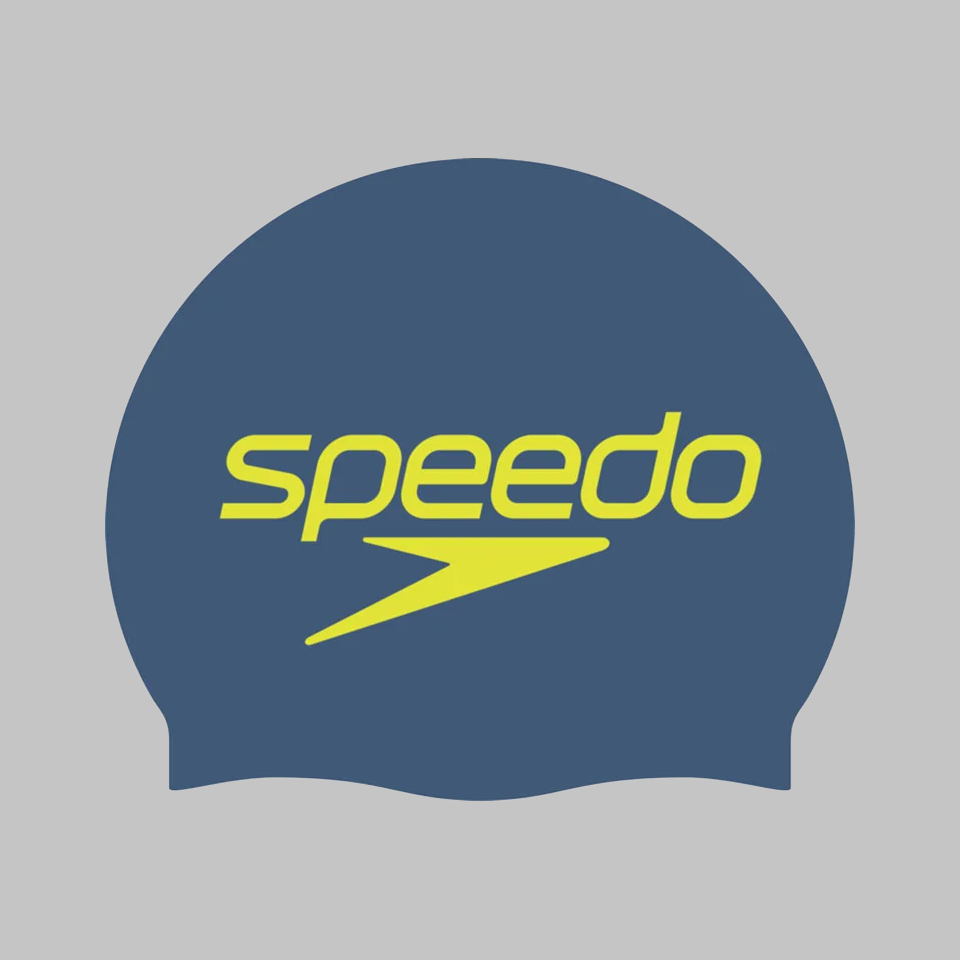 GORRO NATACIÓN SPEEDO SILICONA ADULTO AZUL AMARILLO - 1
