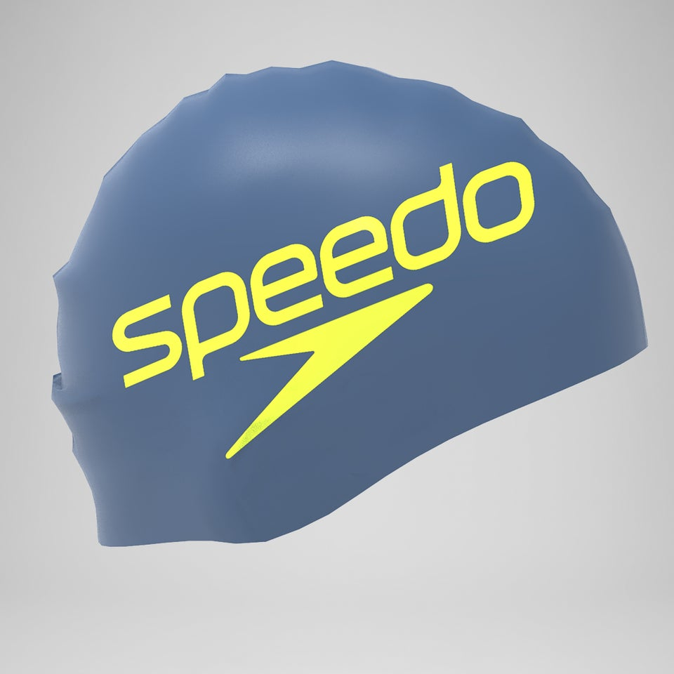 GORRO NATACIÓN SPEEDO SILICONA ADULTO AZUL AMARILLO - 3
