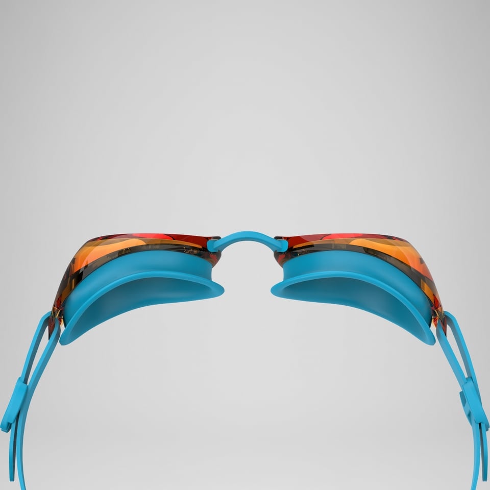 LENTES NATACIÓN SPEEDO JET 2.0 NARANJA/AZUL NIÑOS 6 A 14 AÑO - 4
