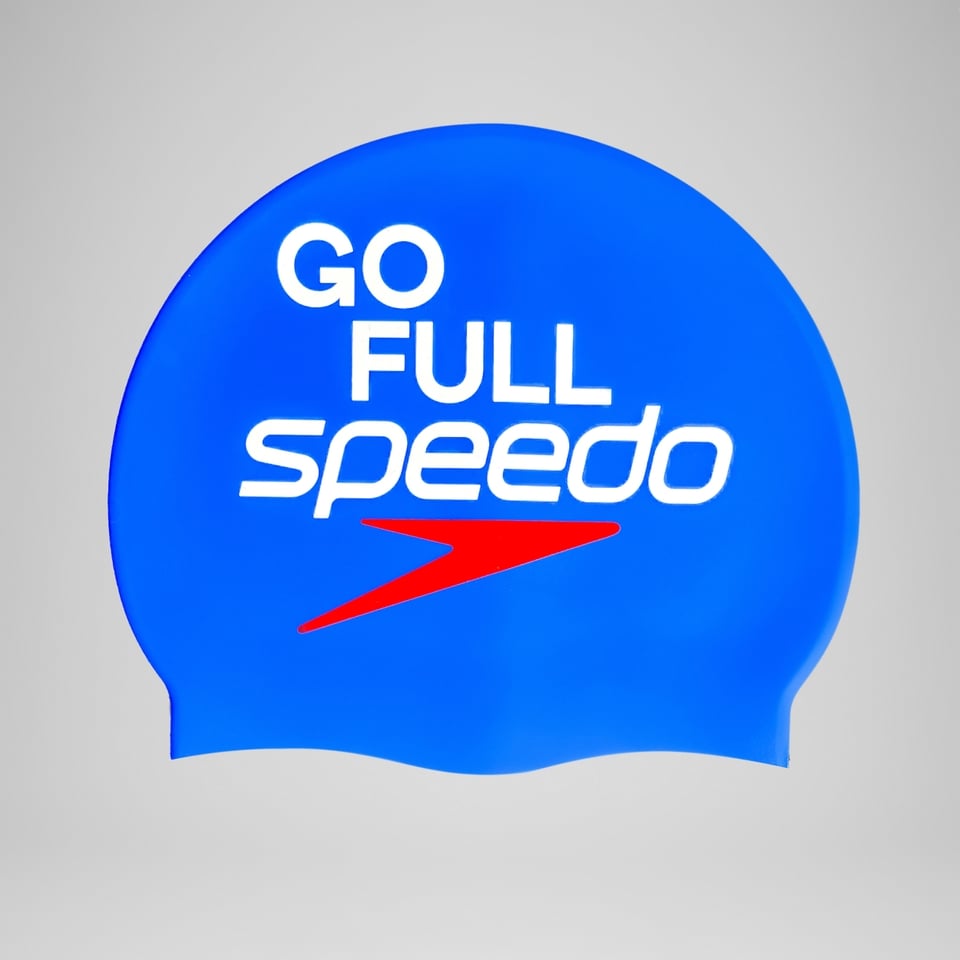 GORRO NATACIÓN SPEEDO GO FULL ADULTO AZUL - 1