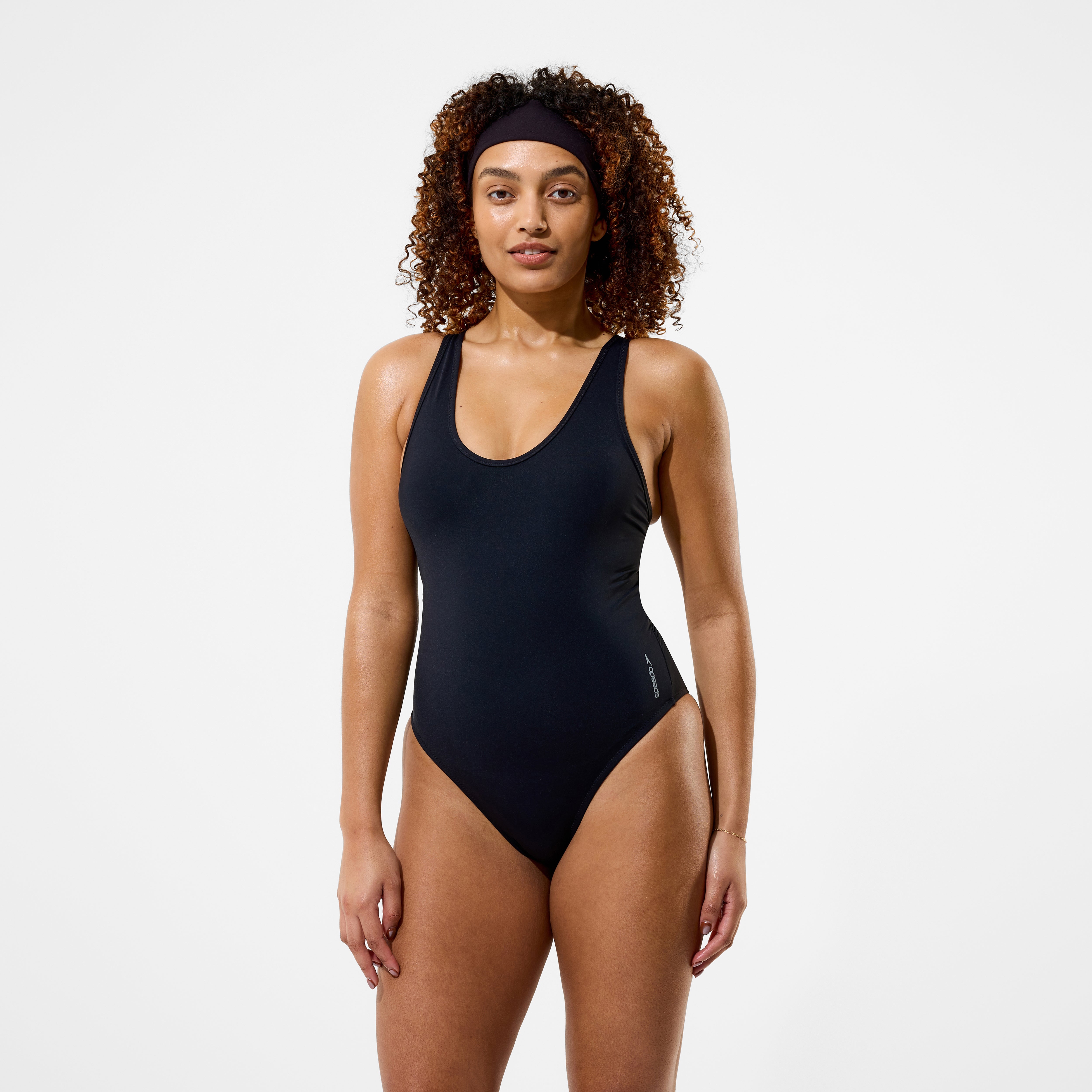 TRAJE DE BAÑO NATACIÓN SPEEDO SCULPTURE BOOM BACK NEGRO - 1