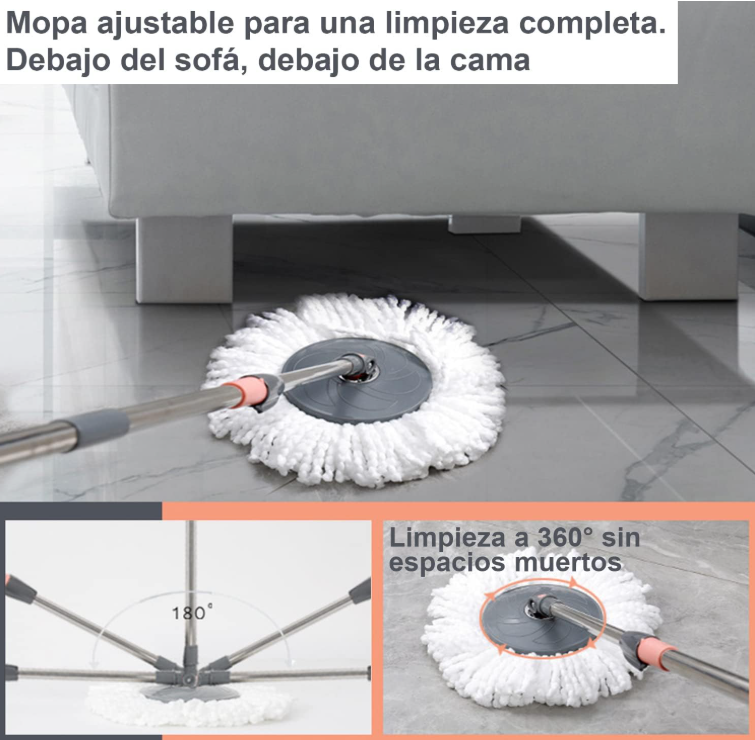 Balde Trapeador con Escurridor Práctico - 5