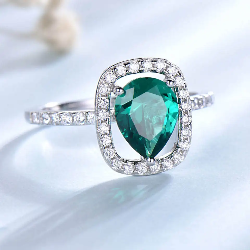 ANILLO ESMERALDA ENCANTADORA EN PLATA 925 - 3