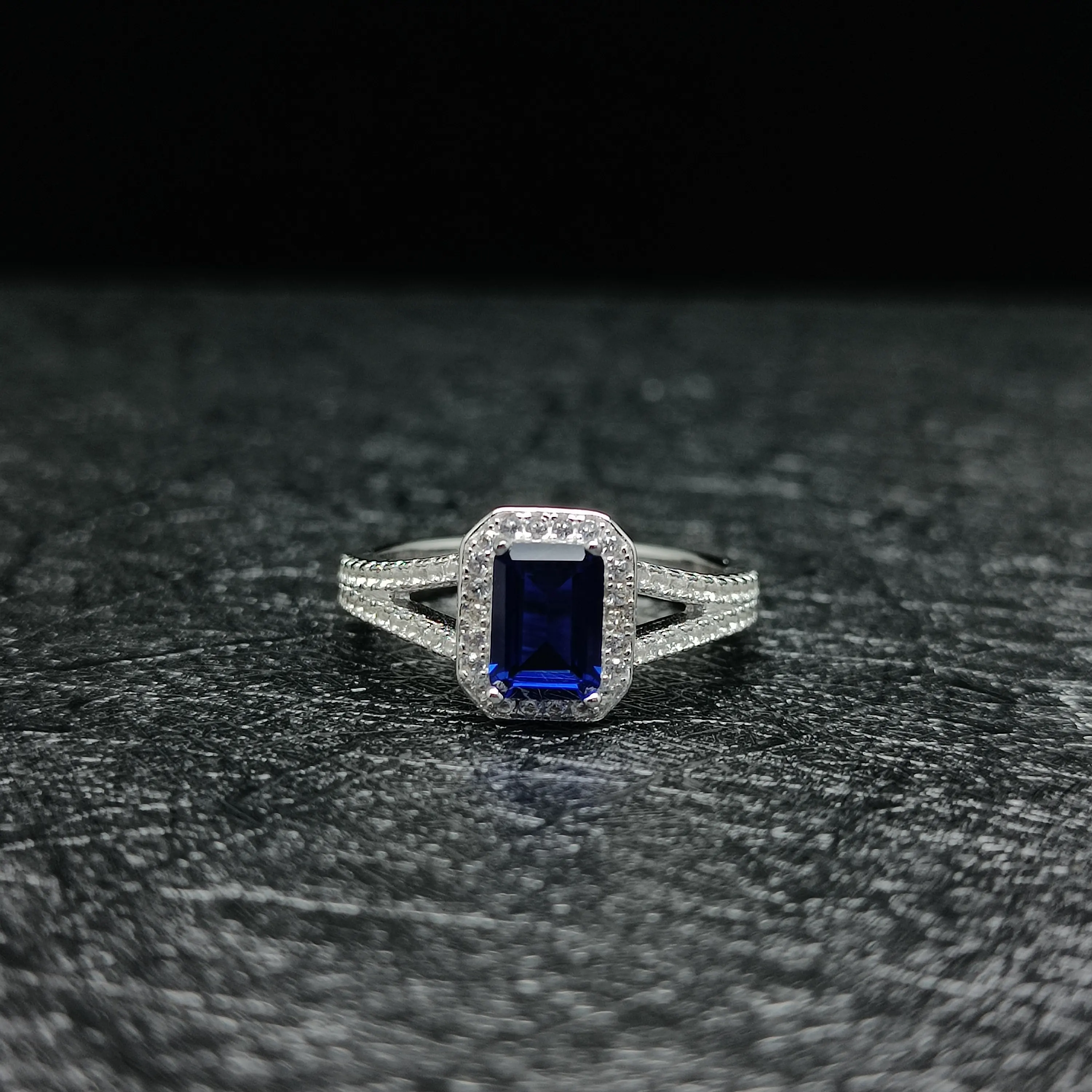 ANILLO ELEGANCIA ETERNA EN PLATA 925 AZULINO - 2