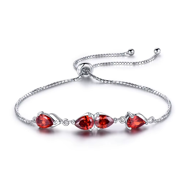 PULSERA ELEGANTE CON BRILLO ARDIENTE - PLATA 925 - 1