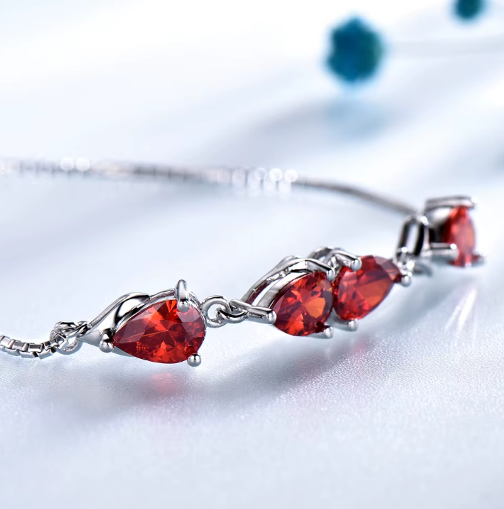 PULSERA ELEGANTE CON BRILLO ARDIENTE - PLATA 925 - 2