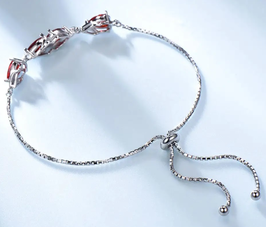 PULSERA ELEGANTE CON BRILLO ARDIENTE - PLATA 925 - 3