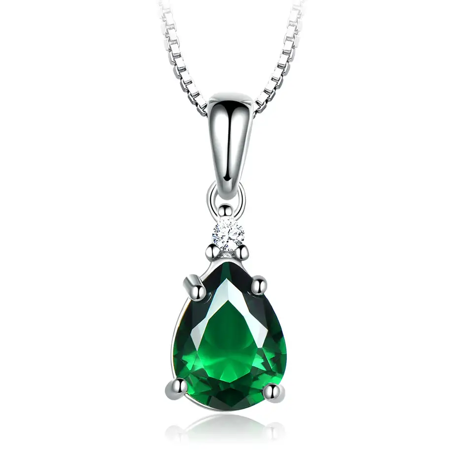 COLLAR ESMERALDA ELEGANTE - PLATA 925 - 1