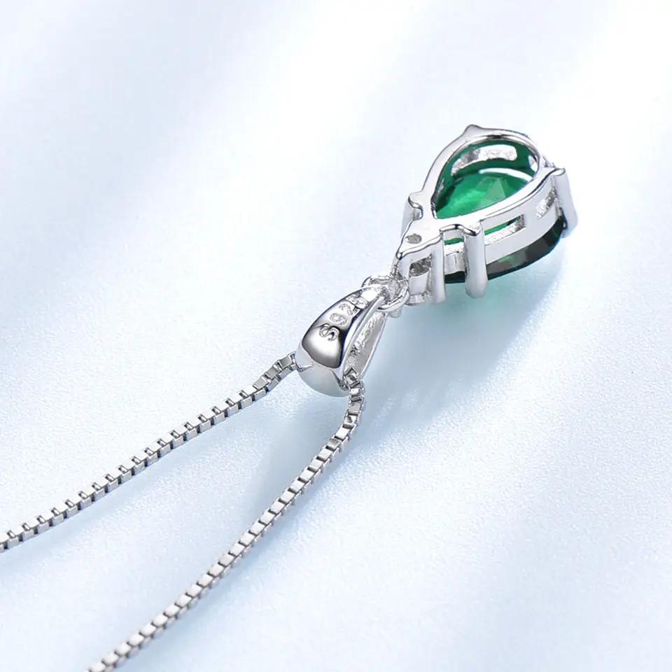 COLLAR ESMERALDA ELEGANTE - PLATA 925 - 4