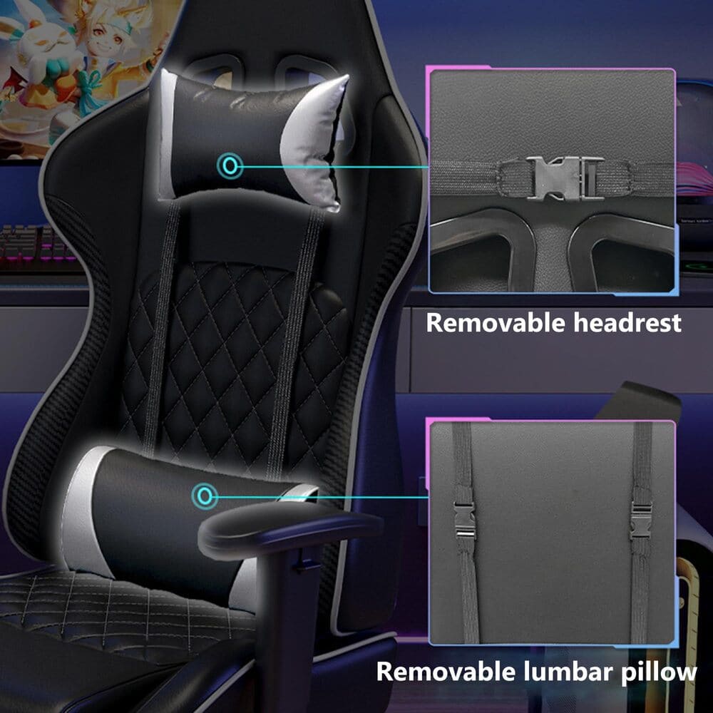 SILLA GAMER MODEL PRIME - COLOR NEGRO - 2