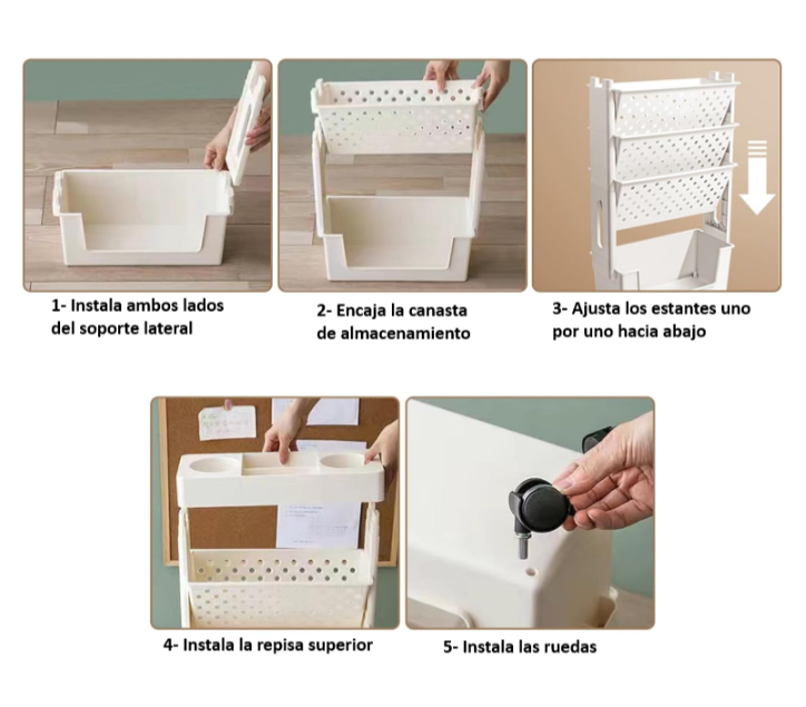 ESTANTE ORGANIZADOR PARA LIBROS DE 5 NIVELES - 2