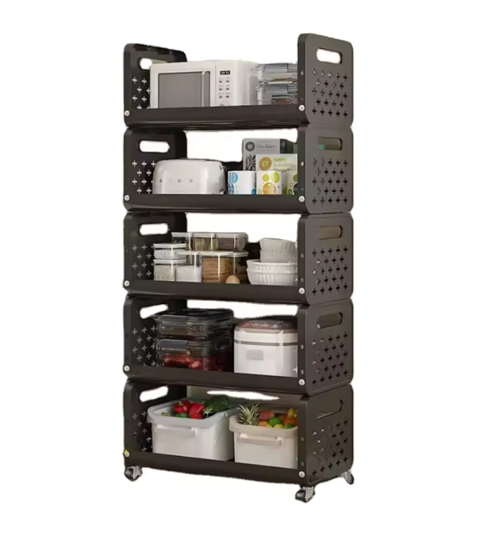 ESTANTE DE ALMACENAMIENTO DE COCINA MULTIFUNCIONAL 5 NIVELES - 4
