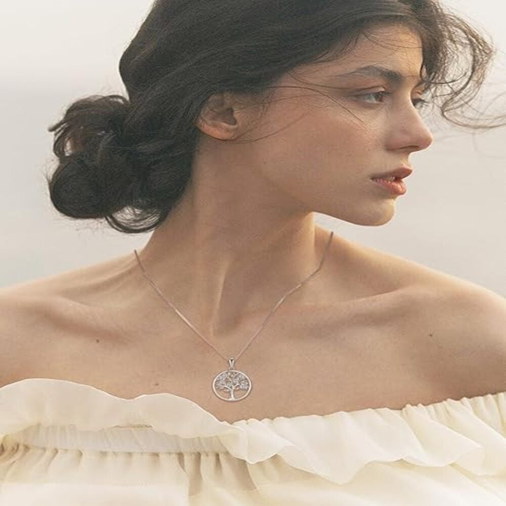 COLLAR ÁRBOL MÍSTICO BRILLANTE PLATA 925 - 4