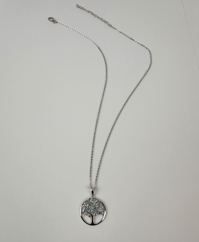 COLLAR ÁRBOL MÍSTICO BRILLANTE CELESTIAL PLATA 925 - 4
