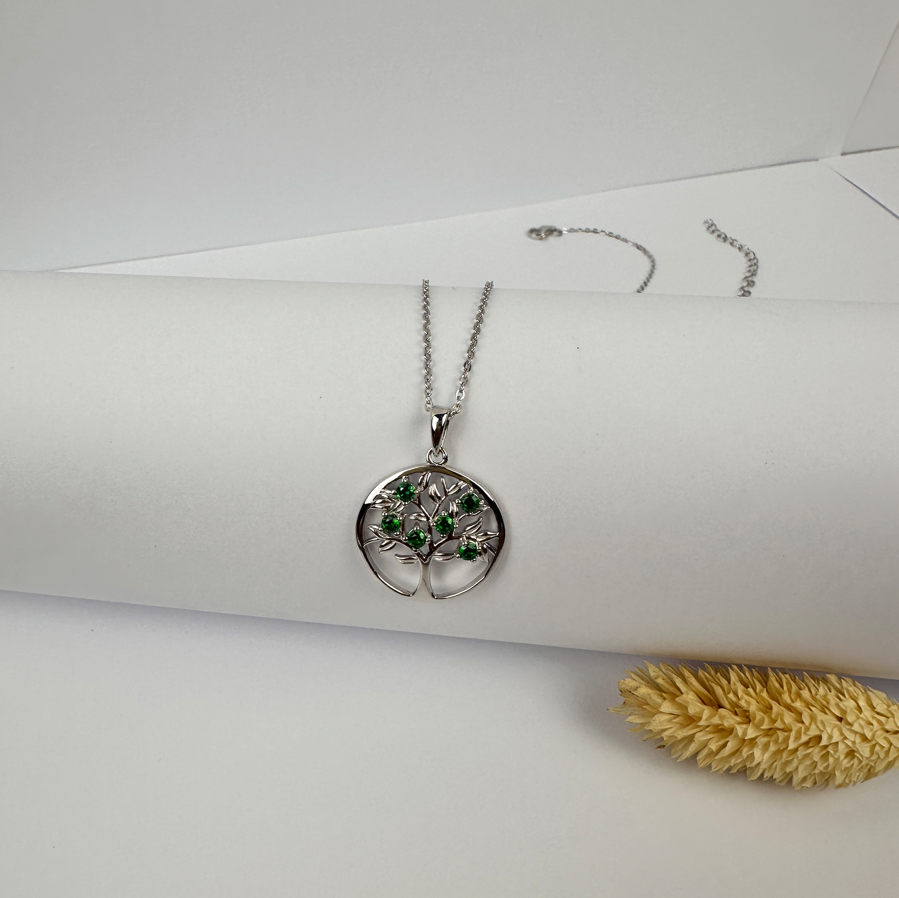 COLLAR ÁRBOL MÍSTICO BRILLANTE PLATA 925 - 3
