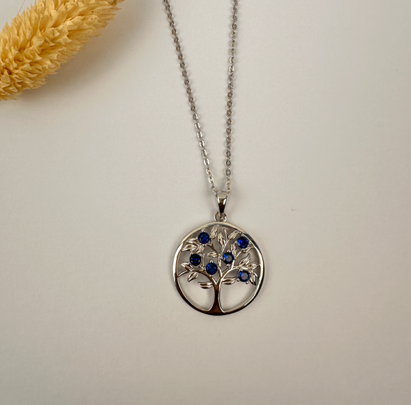 COLLAR ÁRBOL MÍSTICO BRILLANTE PLATA 925 - 2