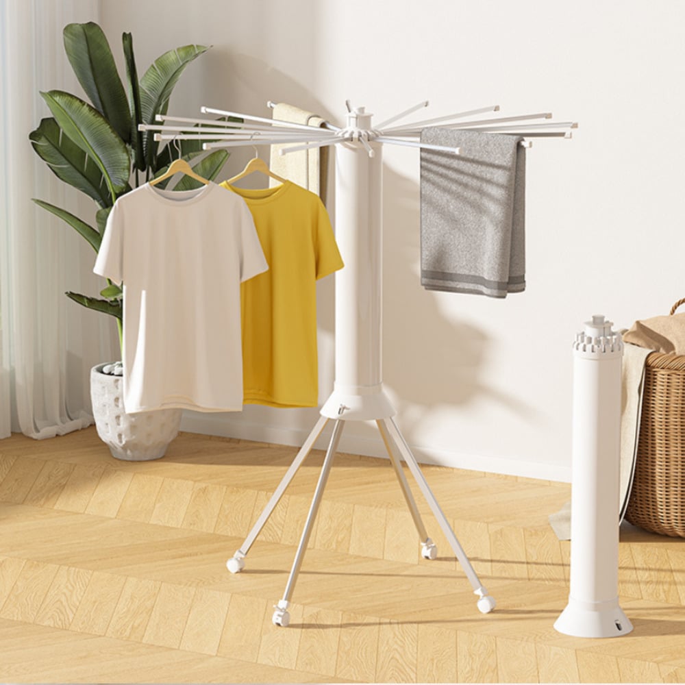 TENDEDERO COLGADOR DE ROPA PLEGABLE TRIPLE - 2