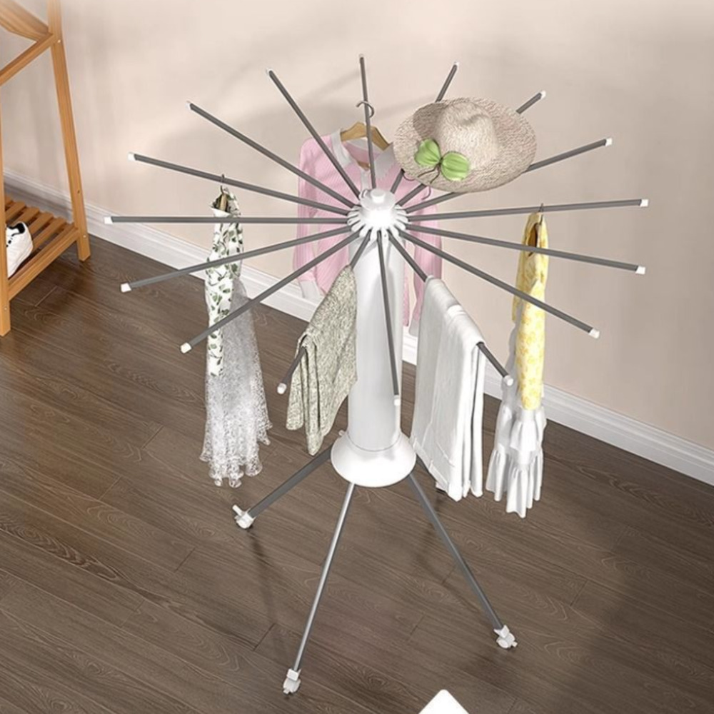 TENDEDERO COLGADOR DE ROPA PLEGABLE TRIPLE - 4