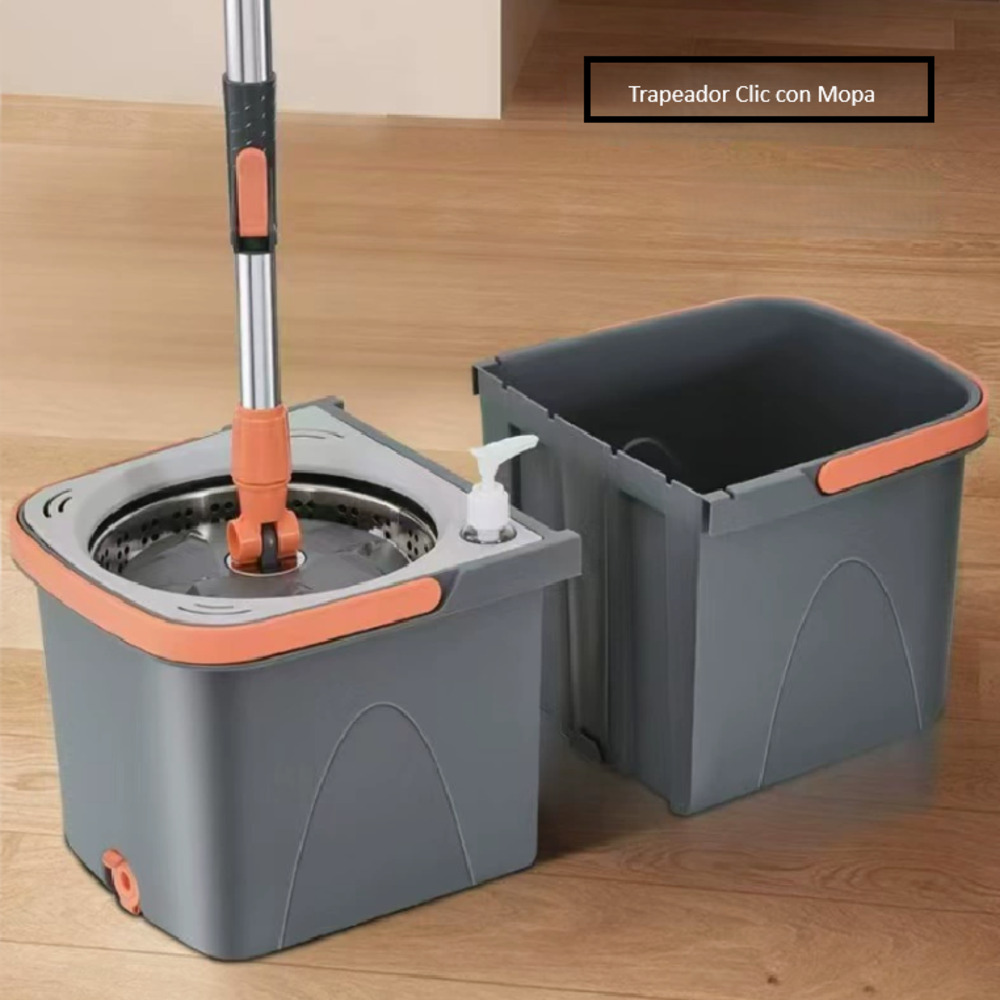 BALDE TRAPEADOR CON ESCURRIDOR CLIC PRÁCTICO - 3