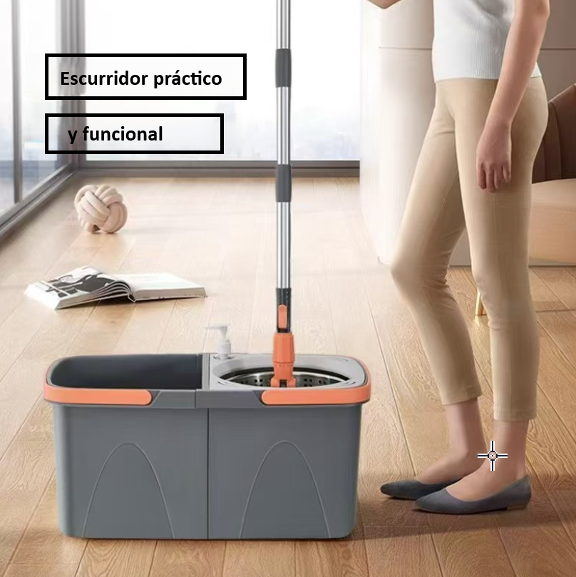BALDE TRAPEADOR CON ESCURRIDOR CLIC PRÁCTICO - 6