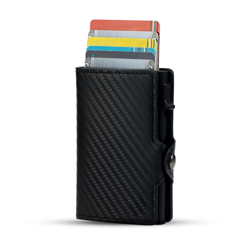 BILLETERA ELEGANTE NEXUS CON MONEDERO BLOQUEO CONTRA LECTURAS RFID - NEGRO - 6