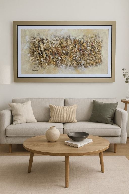 CUADRO DECORATIVO ESENCIA ABSTRACTA 137X64 CM - 1