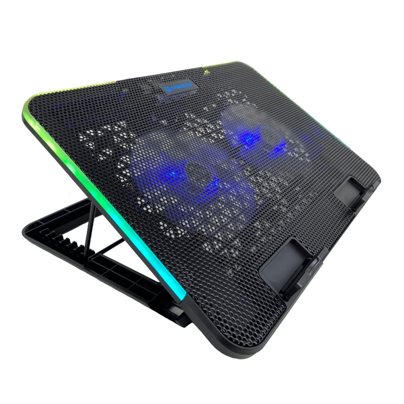 COOLER GAMER PARA LAPTOP CYBERCOOL HA-K8 NEGRO RGB - 1