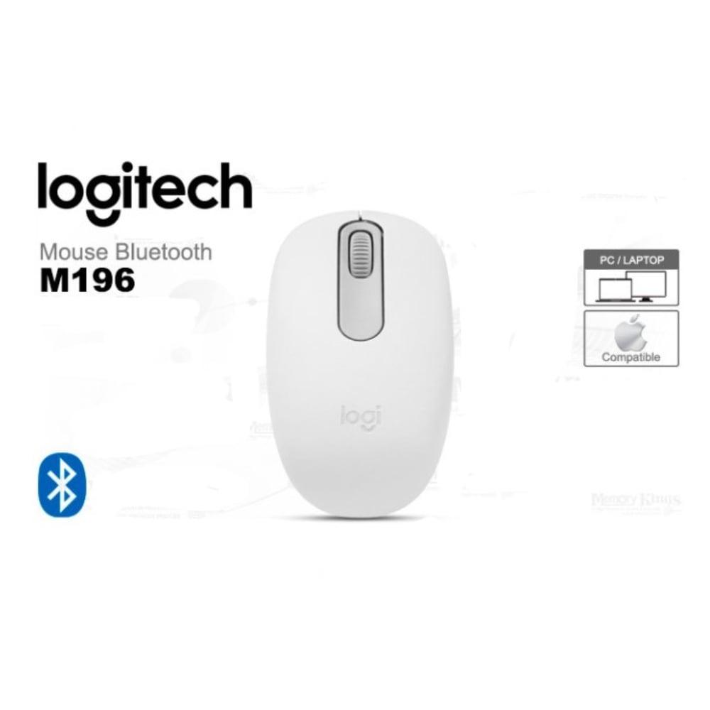 MOUSE LOGITECH M196 BLUETOOTH COLOR ROSADO - 1