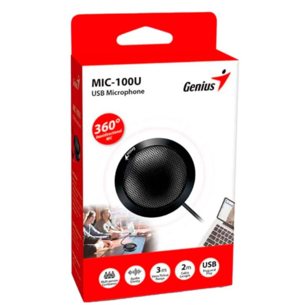 MICRÓFONO GENIUS MIC-100U USB OMNIDIRECCIONAL PARA CONFERENCIA - 4