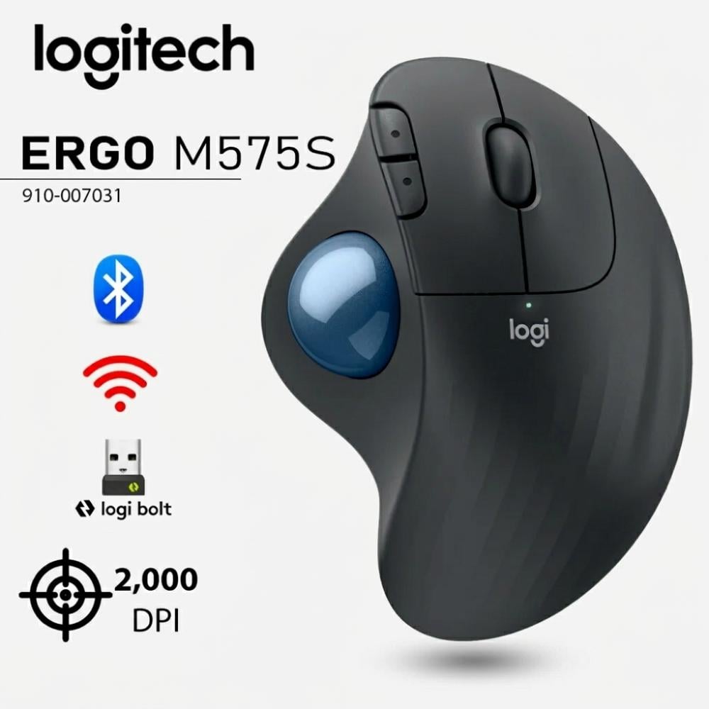 MOUSE LOGITECH ERGO M575S TRACKBALL SILENT BOLT/BT INALAMBRICO - 1