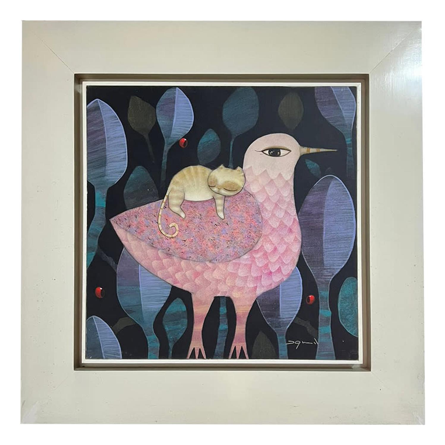 CUADRO DECORATIVO MAP DESIGN AVE NATURAL III 64X64 CM - 3