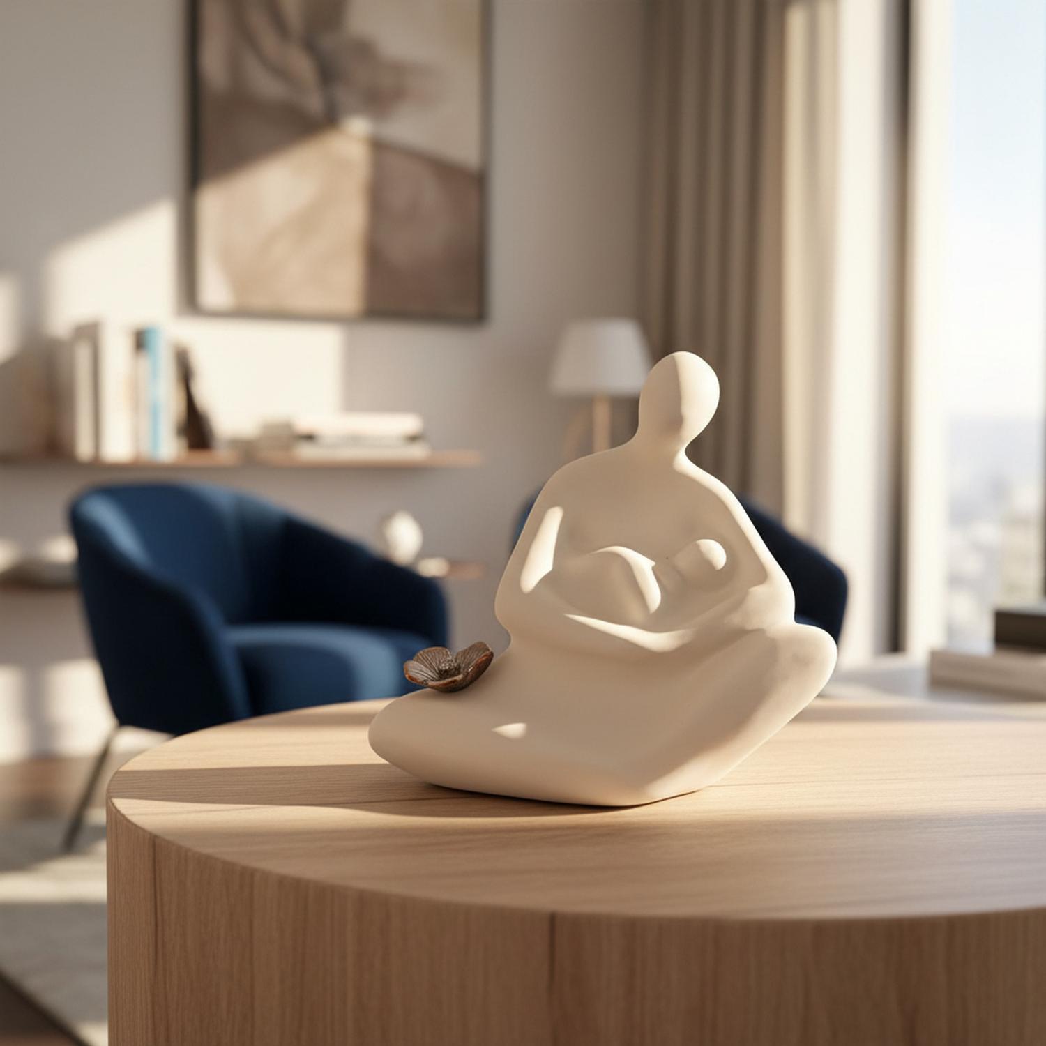 ADORNO FIGURA MADRE CON BEBÉ - 2