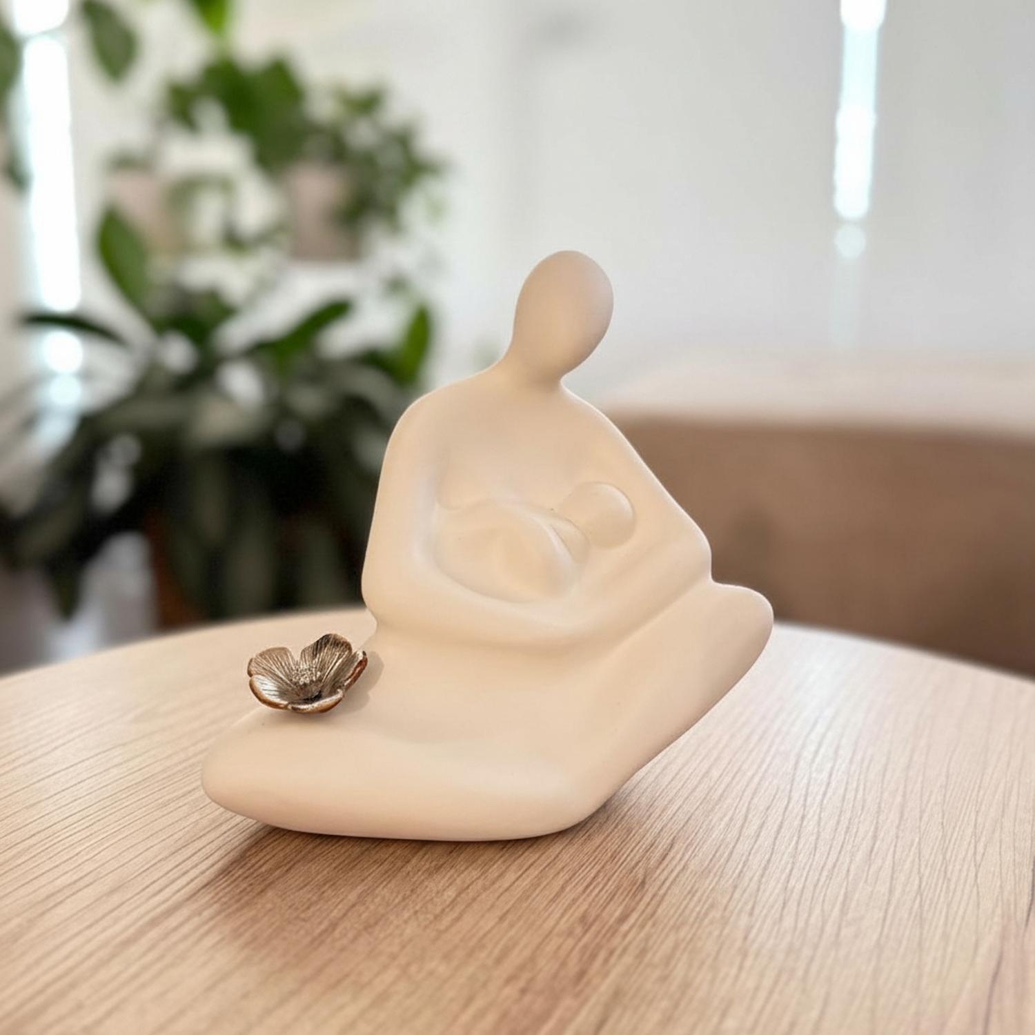 ADORNO FIGURA MADRE CON BEBÉ - 4