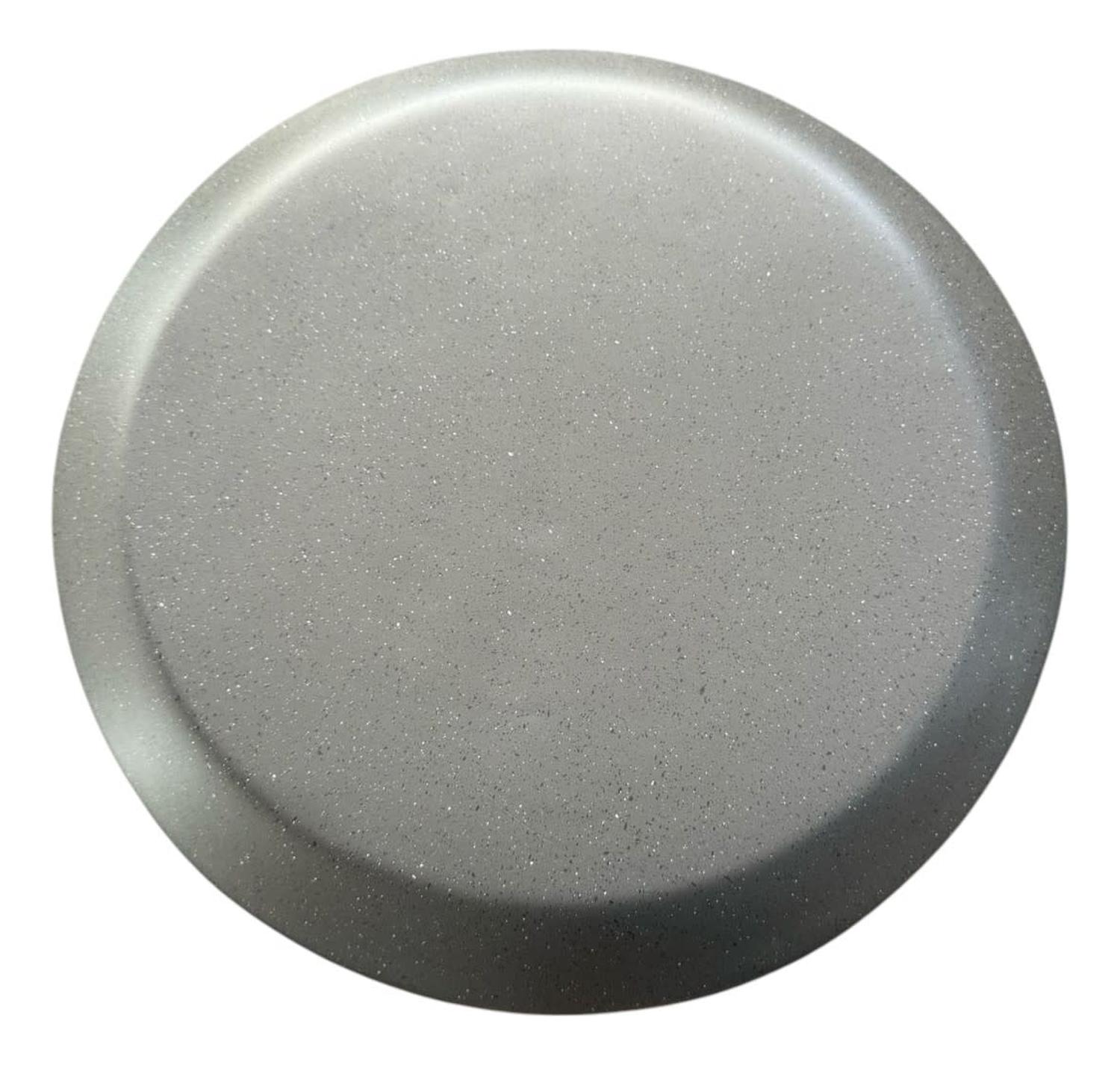 MESA AUXILIAR LATERAL HELICOIDAL CERÁMICA TERRAZO GRAFITO 35X46 CM - 5