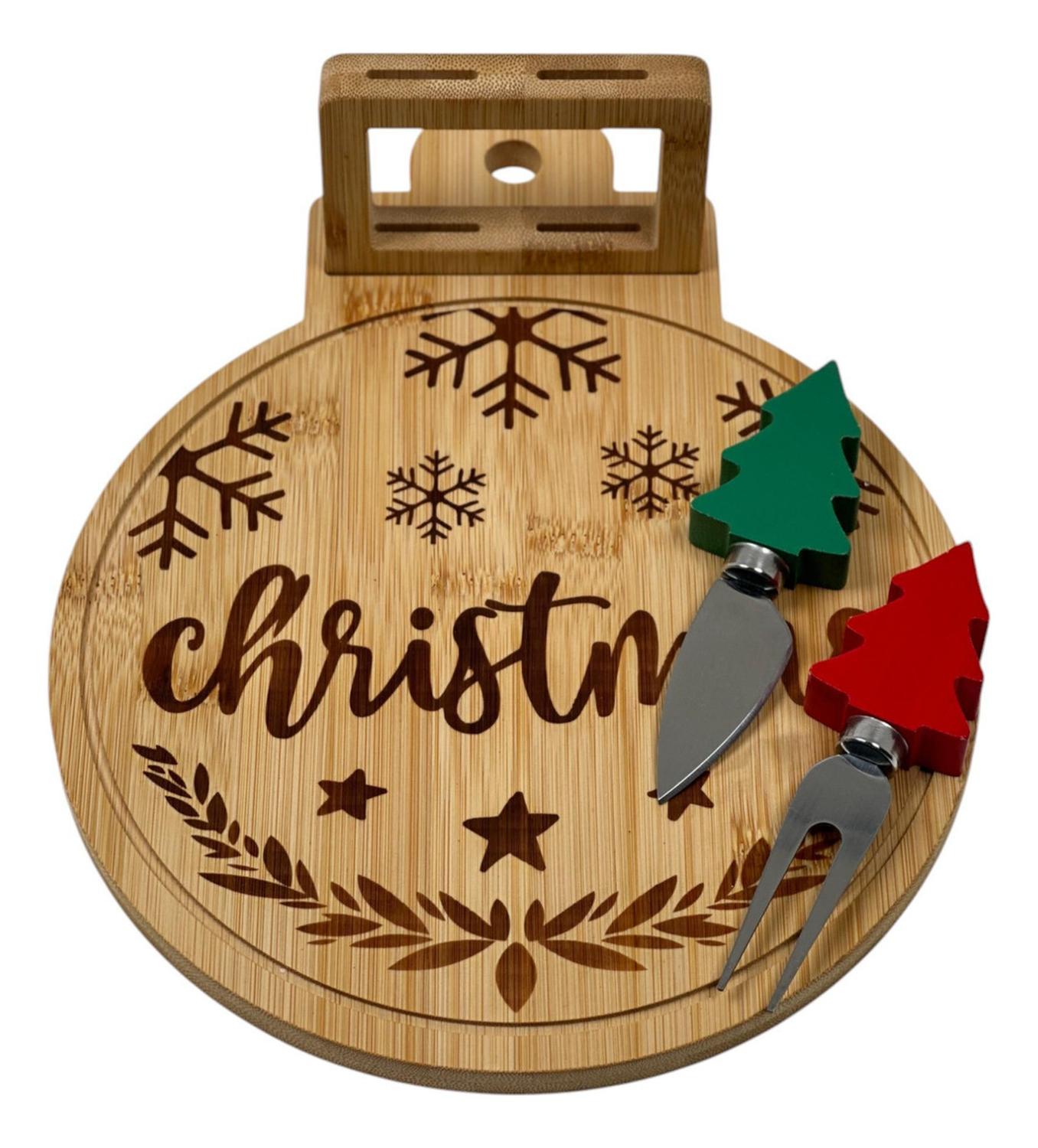 TABLA DE QUESOS Y PIQUEOS NAVIDAD 3PCS - 3