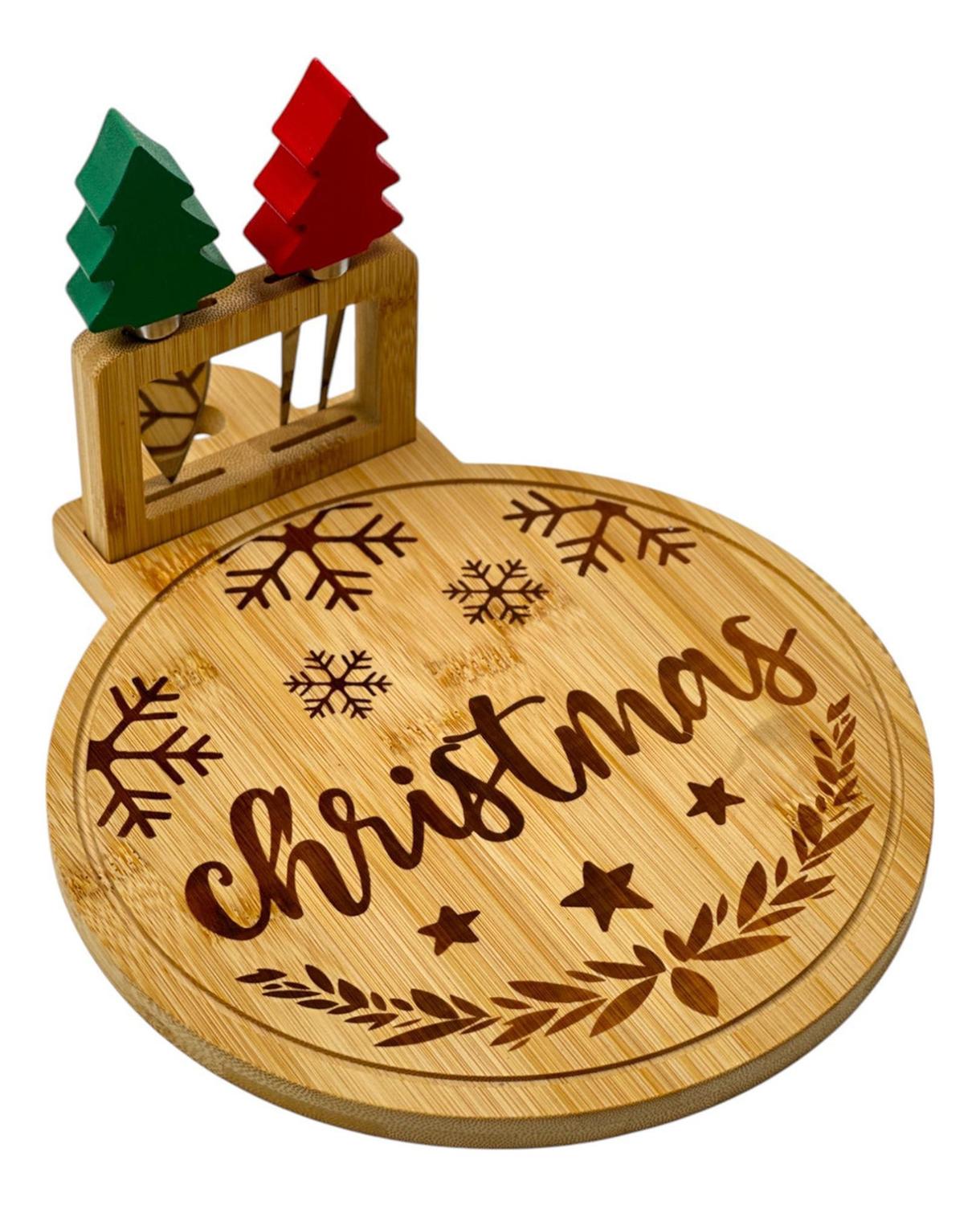 TABLA DE QUESOS Y PIQUEOS NAVIDAD 3PCS - 4