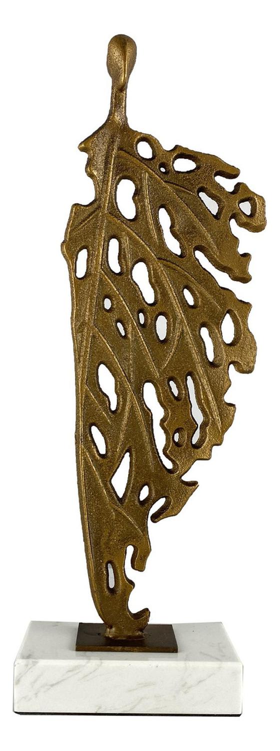 ADORNO ESCULTURA HOMBRE HOJA - 3