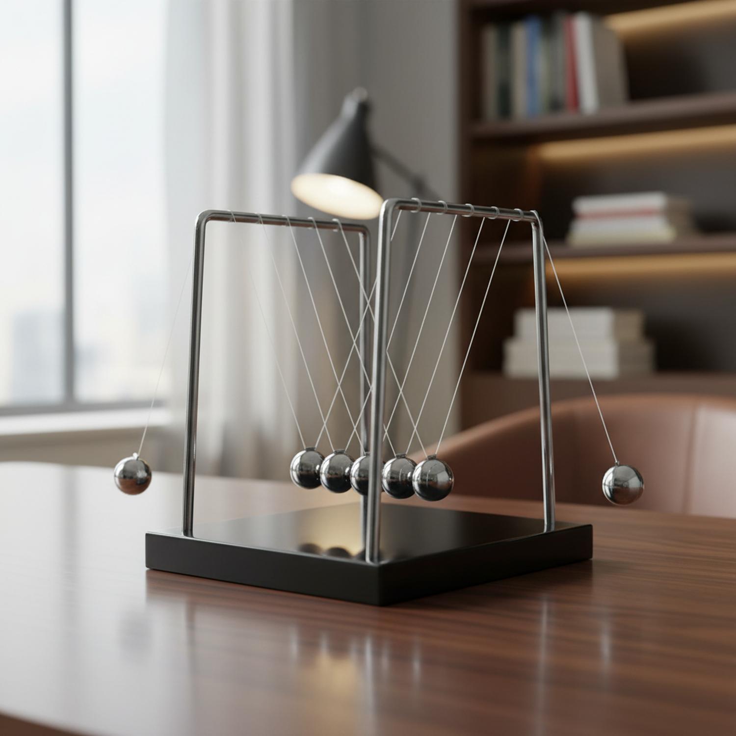 ADORNO PÉNDULO DE NEWTON OFICINA - 1